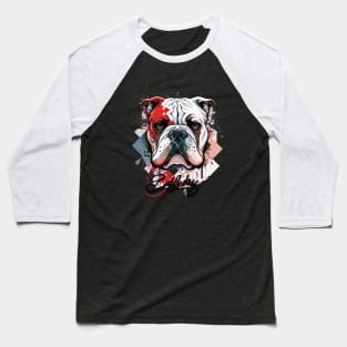 Graffiti Paint English Bulldog Creative Baseball T-Shirt